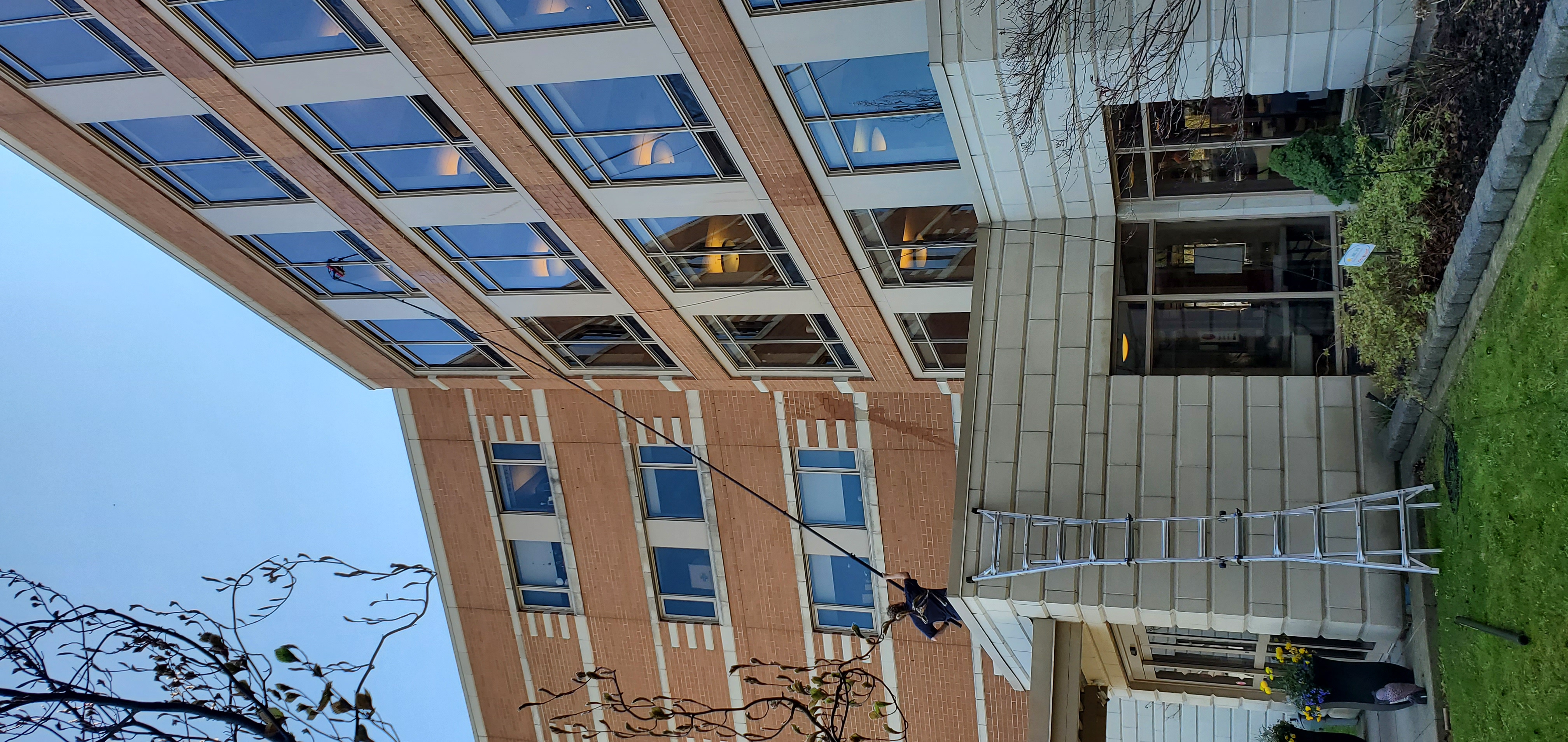 Exterior of a multi-storey commercial building